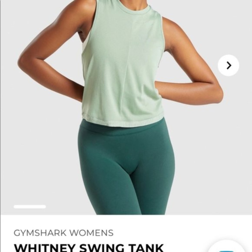 Whitney Simmons x Gymshark Swing Tank Moss Green
